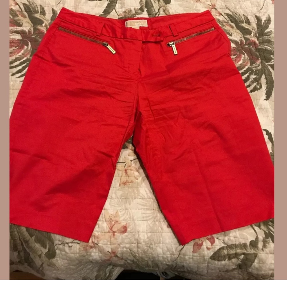 MICHAEL Michael Kors Women Red Shorts 10
